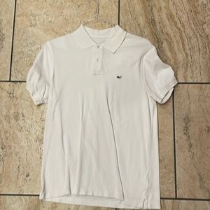 Men's Vineyard Vines White Polo sz SMall